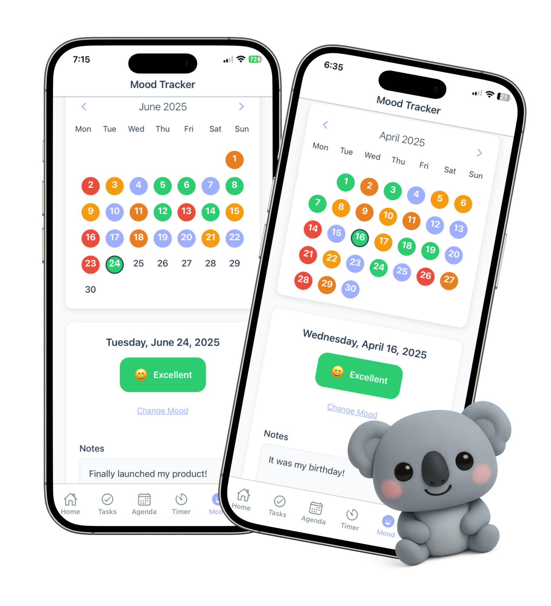 Track Your Mood with Color
